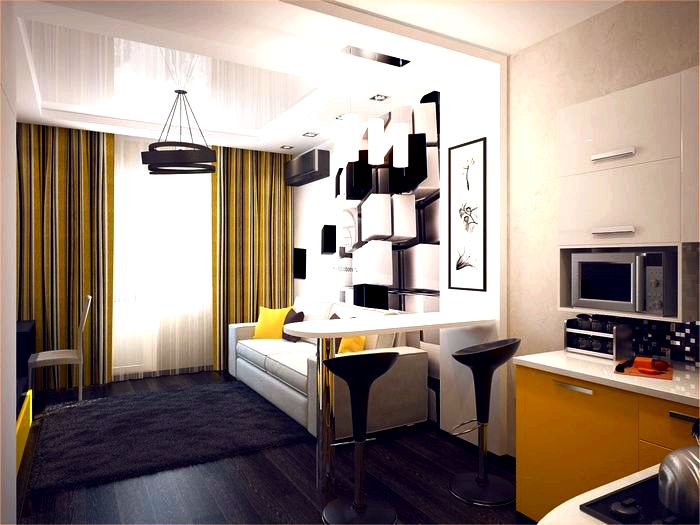 Квартира студия - дизайне и особенности перепланировки квартиры-студии
