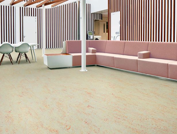 Мармолеум як один з варіантів покриття для підлоги.
